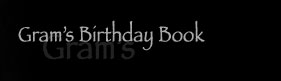 Geminai Graphics - Personal Projects - Grams Birthday Book